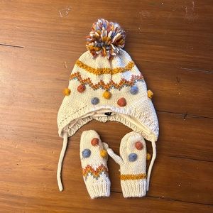 Zara Toddler hat and mittens